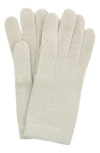 Portolano Solid Cashmere Gloves In White