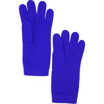Portolano Solid Cashmere Gloves In Blue
