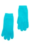Portolano Solid Cashmere Gloves In Blue