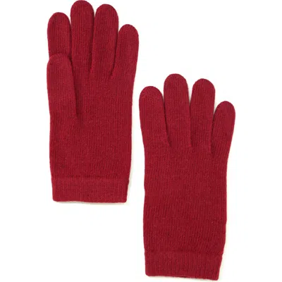 Portolano Solid Cashmere Gloves In Pink
