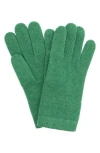 Portolano Solid Cashmere Gloves In Green