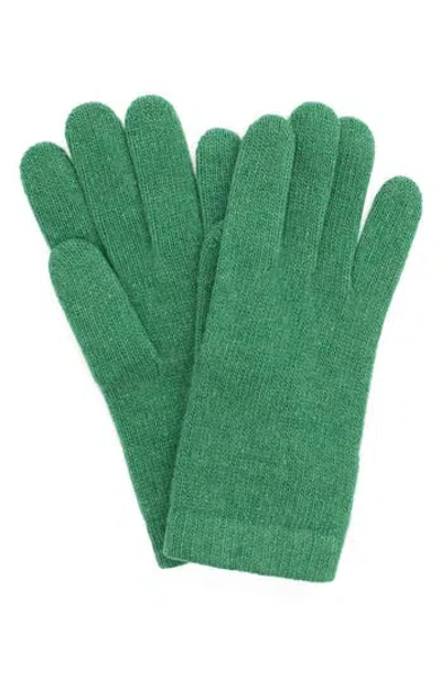 Portolano Solid Cashmere Gloves In Green