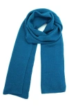 Portolano Solid Cashmere Scarf In Blue