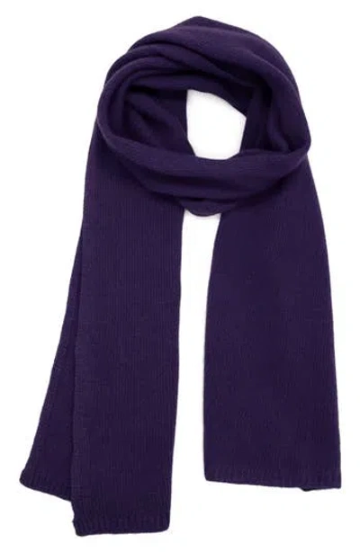 Portolano Solid Cashmere Scarf In Blue