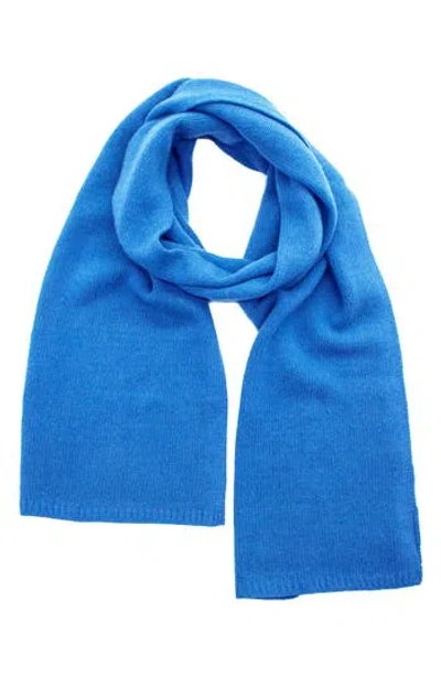 Portolano Solid Cashmere Scarf In Blue