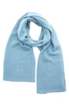 Portolano Solid Cashmere Scarf In Blue