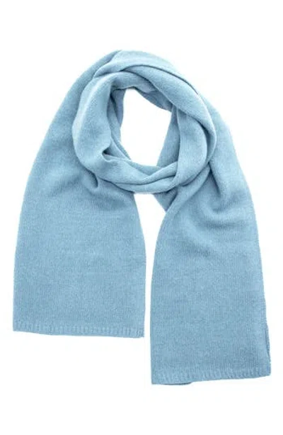 Portolano Solid Cashmere Scarf In Blue