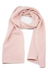 Portolano Solid Cashmere Scarf In Pwdr Pink