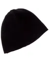 Portolano Stitched Cashmere Beanie In Black