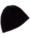 Portolano Stitched Cashmere Beanie In Black