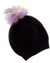 Portolano Stitched Cashmere Hat In Black