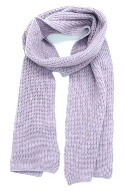Portolano Stitched Cashmere Scarf In Purple