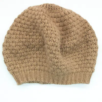 Portolano Stitched Chunky Beret In Beige