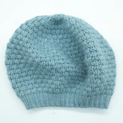 Portolano Stitched Chunky Beret In Blue