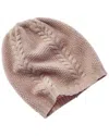 Portolano Stitched Slouchy Cashmere Hat In Grey