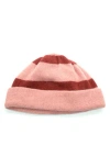 Portolano Stripe Cuff Beanie In Pink