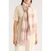 Portolano Stripe Fringe Cashmere Wrap Scarf