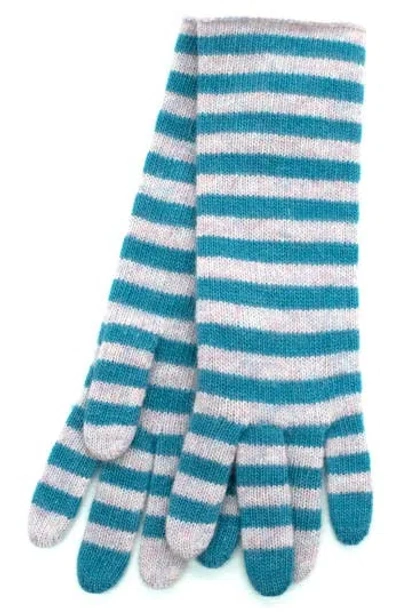 Portolano Stripe Gloves In Blue