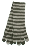 Portolano Stripe Gloves In Green