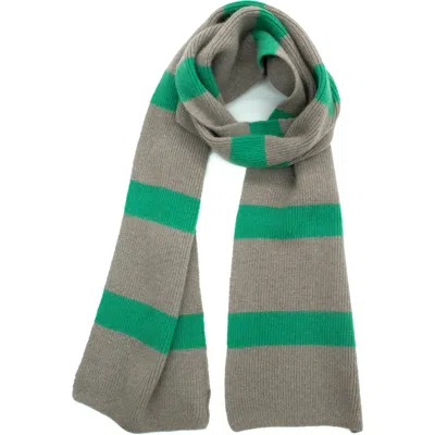 Portolano Stripe Scarf In Gray