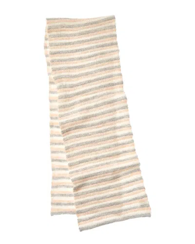 Portolano Striped Alpaca & Wool-blend Scarf In Brown