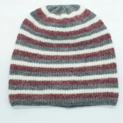 Portolano Striped Beanie In Multi