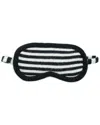 Portolano Striped Eye Mask In Black/white