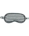Portolano Striped Eye Mask In Charcoal