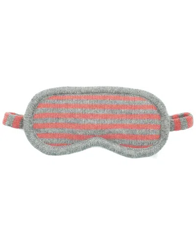 Portolano Striped Eye Mask In Gray