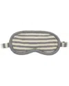 Portolano Striped Eye Mask In Gray