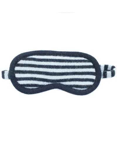 Portolano Striped Eye Mask In Navy