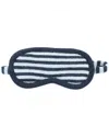 Portolano Striped Eye Mask In Navy