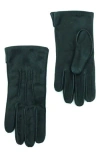 Portolano Suede Gloves In Green