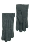 Portolano Suede Gloves In Green