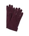 Portolano Suede Gloves In Purple