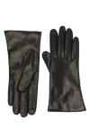 Portolano Tech Cashmere Lined Nappa Leather Gloves In Black