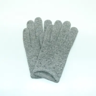Portolano Tech Gloves With Stones In Gray