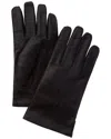 Portolano Tech Leather Gloves In Black