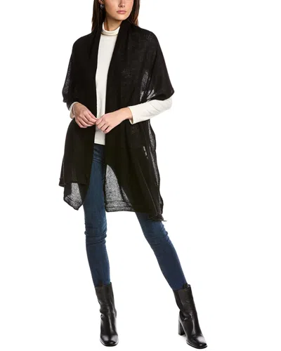 Portolano Tf Dnu  Lightweight Cashmere Wrap In Black