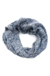 Portolano Tweed Infinity Neckwarmer In Blue