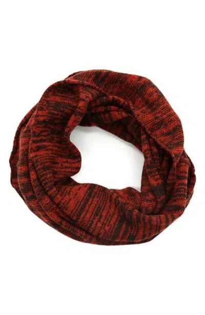 Portolano Tweed Infinity Neckwarmer In Red