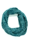 Portolano Tweed Infinity Neckwarmer In Green