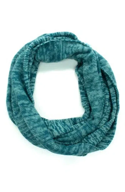 Portolano Tweed Infinity Neckwarmer In Green