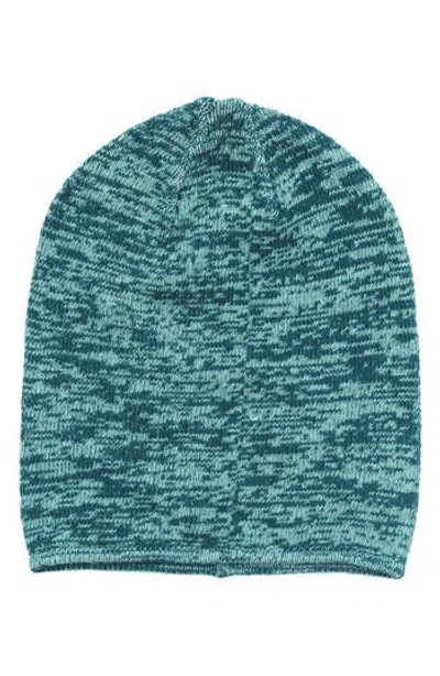 Portolano Tweed Slouchy Beanie In Blue
