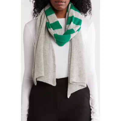 Portolano Uneven Stripes Cashmere Oblong Wrap In Multi