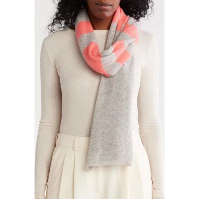 Portolano Uneven Stripes Cashmere Oblong Wrap In Multi