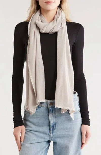 Portolano Whipstitch Trim Scarf In Pink