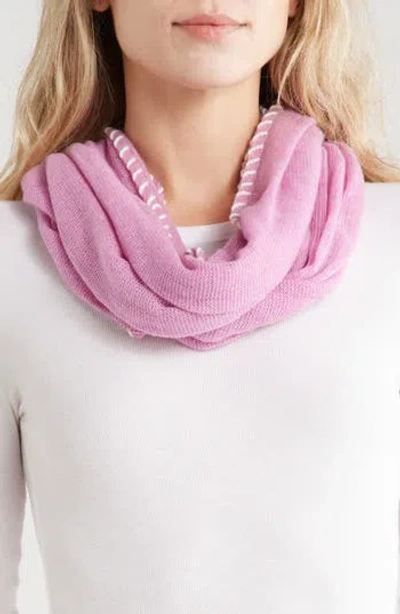 Portolano Whipstitch Trim Scarf In Yellow