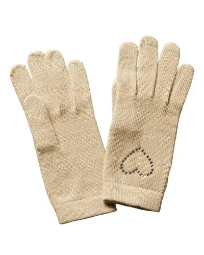 Portolano Women's Beige Wool & Cashmere-blend Gloves