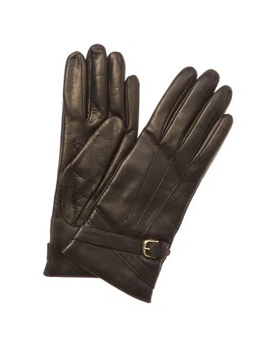 Portolano Women's Black Leather Gloves